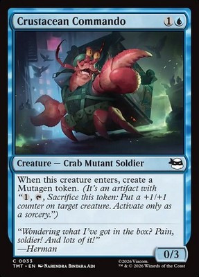 Magic the Gathering (mtg): TMT: Crustacean Commando