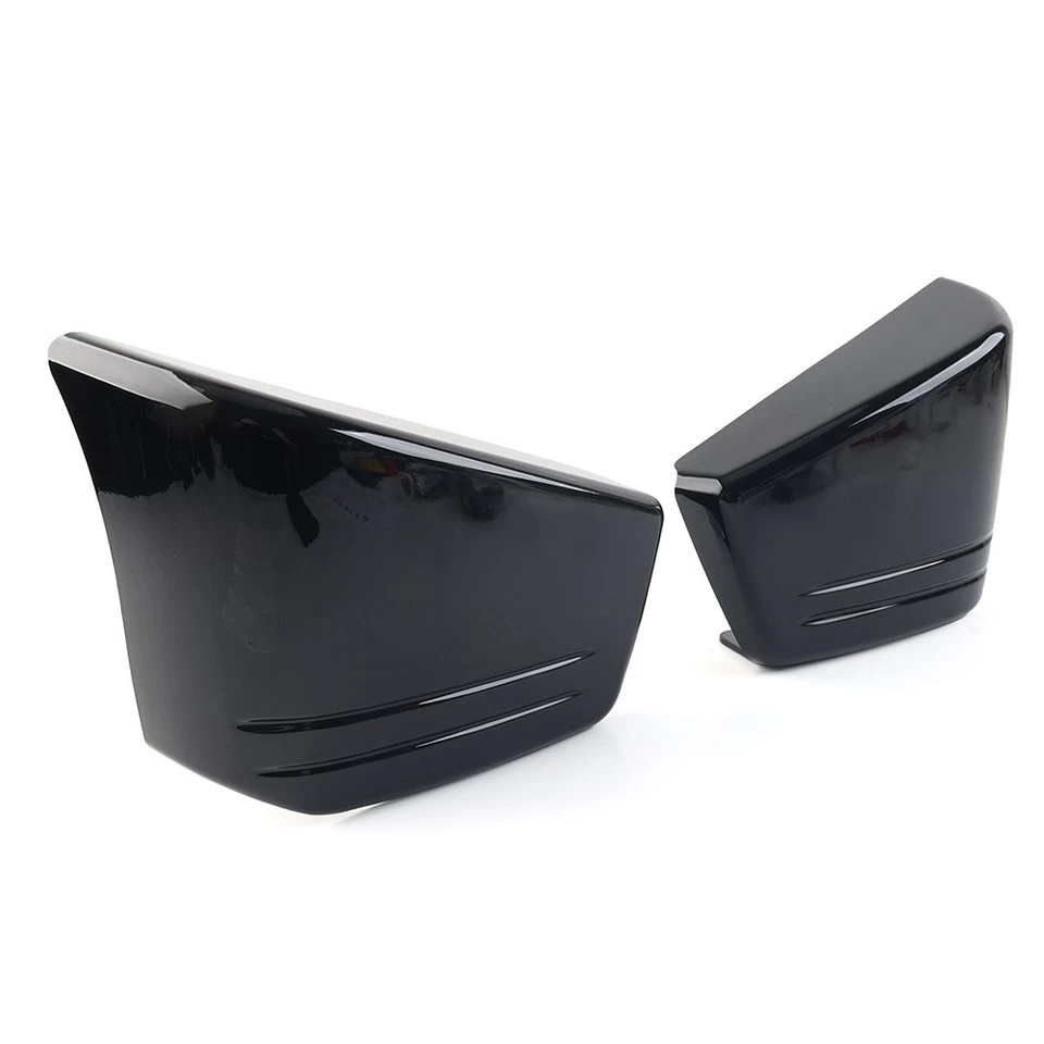 Carenado negro brillante cubierta lateral de batería para Honda VTX 1800 C personalizado 2002-2008 Foto 3 de 4