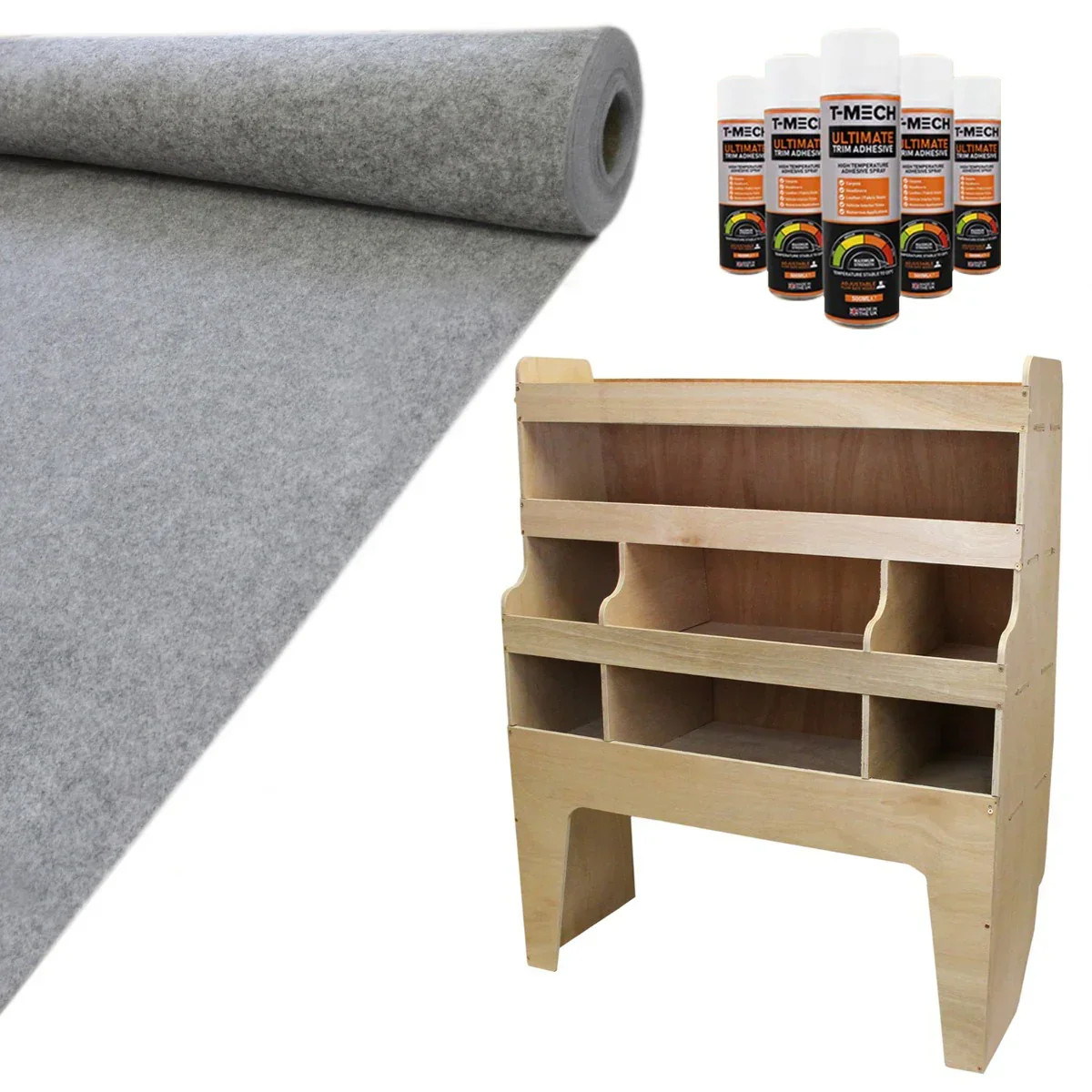 Camper Van Lining Carpet 11m2 Smoke Grey 4 Way Super Stretch & VW