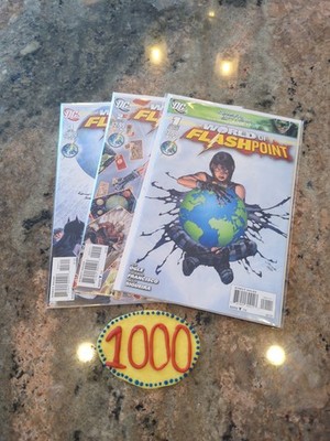 World of Flashpoint #1 2 3 DC Comic Book Set 1-3 Complete Mini Series