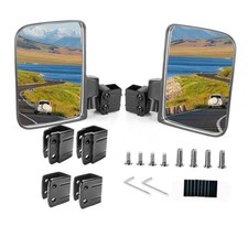 Golf Cart Mirror No-drilling Side Rear View Mirror Compatible Universal for