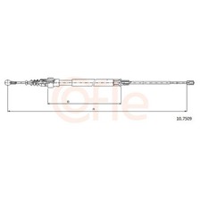 2x Handbremsseil hinten für VW Jetta 3 1K2 Scirocco 137 | 24522201