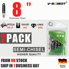 2PACK Chainsaw Chain Replace OREGON 90PX033 Fit Milwaukee M18 FHS 20-0 3/8LP 1.1