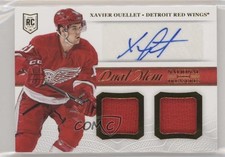 2013 Panini National Treasures Dual Memorabilia Xavier Ouellet #DM-XO Auto 7bf