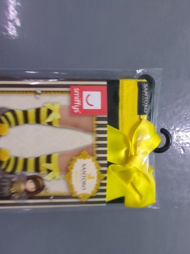 Childs Bee Loved Yellow Black Striped Socks Bows Santoro Gorjuss One size Kids - Picture 24 of 24