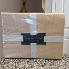 Blanket Lattice By Hudson Park Collection pebble Blanket Queen 100% Cotton $300