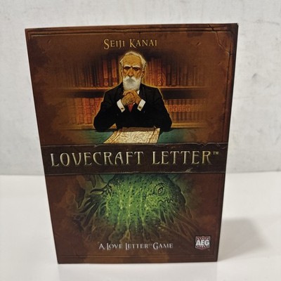 Lovecraft Letter Love Letter Game Seiji Kanai 2017 AEG Complete Game Boxed