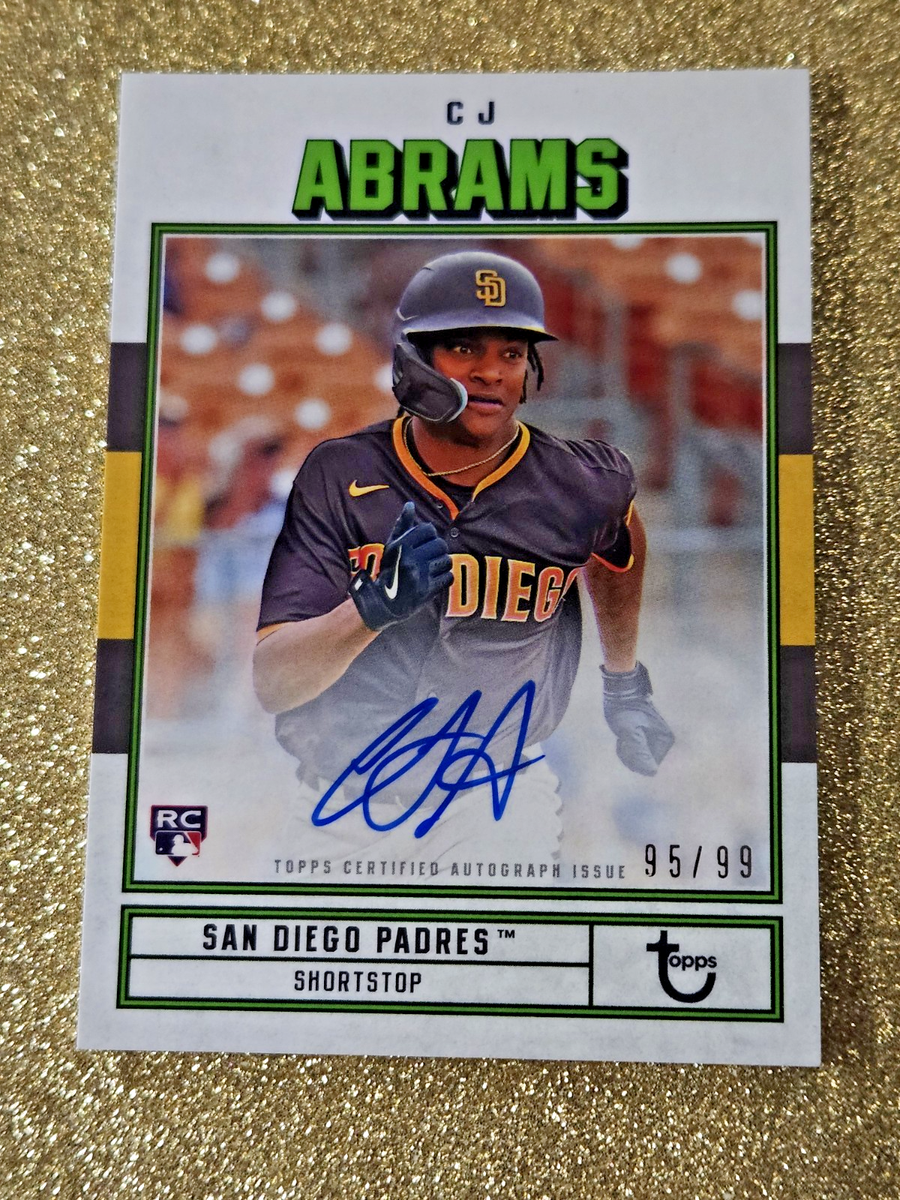 2022 Topps Brooklyn Collection Rookie Autograph CJ ABRAMS On Card 