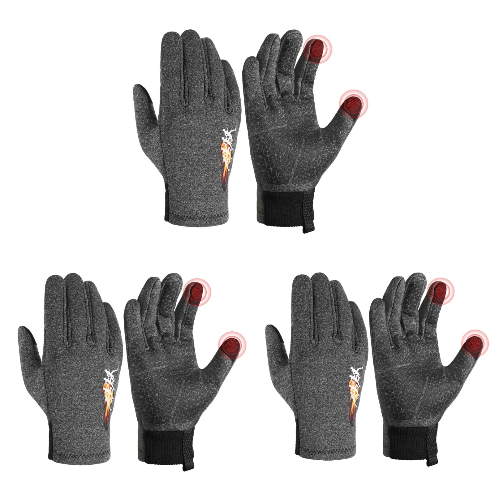 HANDLANDY 3 Pairs Winter Running Gloves for Women & Men
Opens in a new window or tab