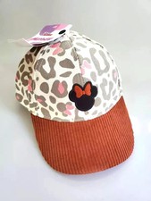 DISNEY MINNIE MOUSE GIRL'S TODDLER BALL CAP LEOPARD/PINK NEW