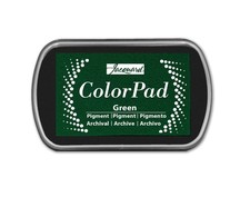 Jacquard ColorPad Green Archival Pigment Ink Stamp Pad   Acid-Free, Non-Toxic