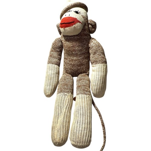 Vintage 1950/60’s Handmade Rockford Sock Monkey. Stuffed With Nylon Stickings - Picture 7 of 8
