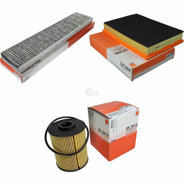 Mahle / Knecht Innenraumfilter LAK 226 Luftfilter LX 688 ÖLfilter OX 160D-image