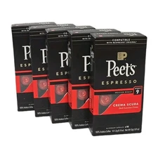 Peet's Coffee Medium Roast Espresso Capsules Crema Scura Intensity 9 50-COUNT