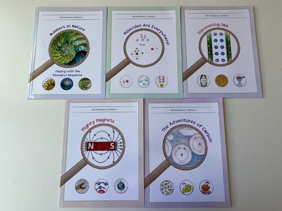 BE NATURALLY CURIOUS LOT 5~Molecules~DNA~Carbon~MAGNETS~Fibonacci Sequence~NUMBR