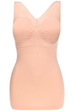 Rhonda Shear Ahh Seamless Tank w/Lace Inset &...