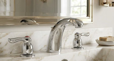 NEW Moen 4945 Chateau 1.2GPM 2-Handle Widespread Bathroom Faucet Chrome
