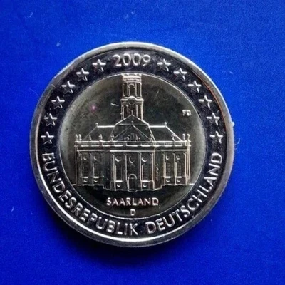 2 Euro 2009 Deutschland Ludwigskirche im Saarland (D) unz. - Bild 1 von 4