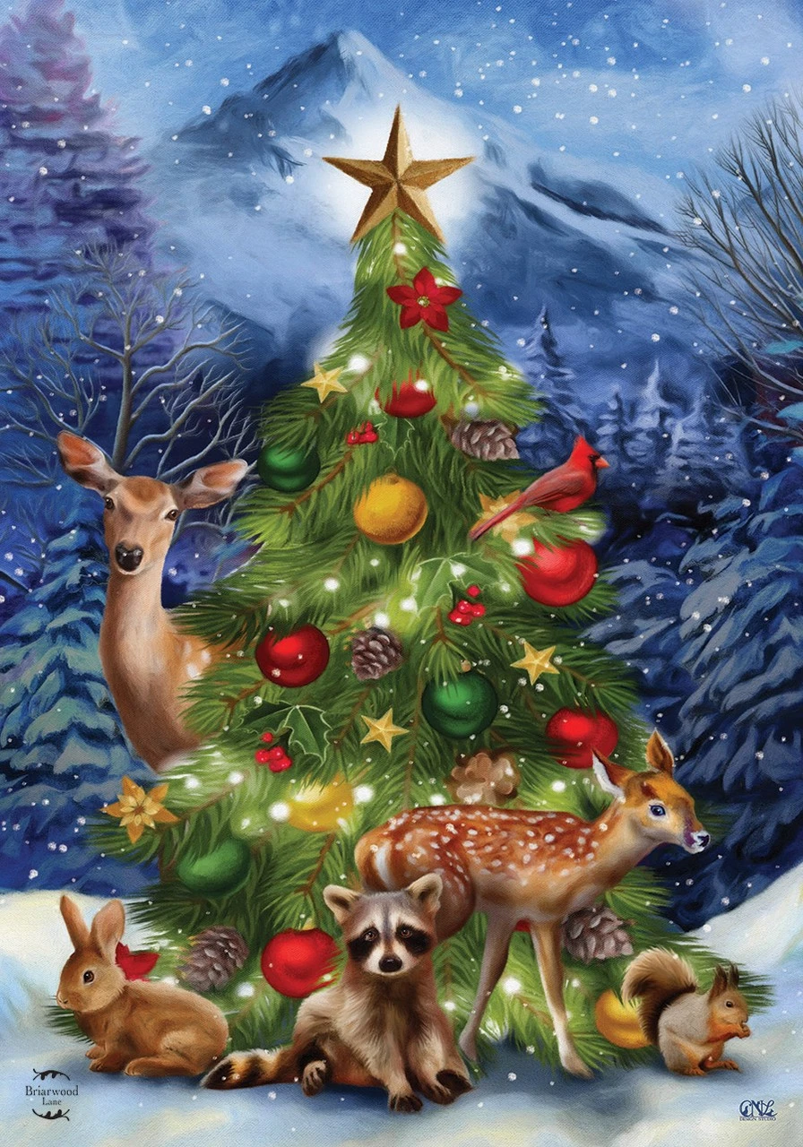 Briarwood Lane Christmas Tree Friends Garden Flag