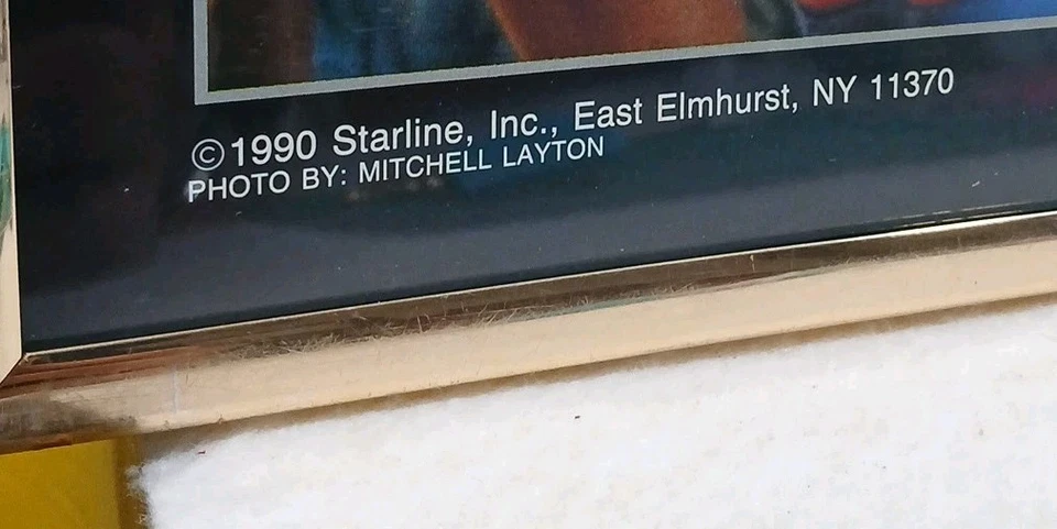 Como nuevo 1990 David Robinson Vintage Starline 16 x 20 en marco dorado original Foto 2 de 4