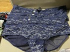 NWT Torrid Navy Blue Lacy Hipster Panties 2 Size 5, 1 Size 6 $18.90 Each New — photo 1