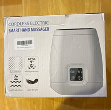 Smart Hand Massager Cordless Heated Air Compression Vibration USB White