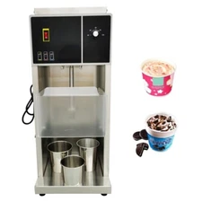 110V Ice Cream Mixer Machine Stir Soft Ice Cream Blender Swirl Ice Cream Mix