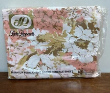 Vintage Lady Pepperell Miralux Percale King Fitted Sheet Retro Made USA NEW NOS