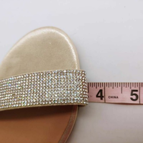 Call It Spring Womens Rosalia Slide Sandals Champagne Rhinestone Slip On 6 - Picture 6 of 10