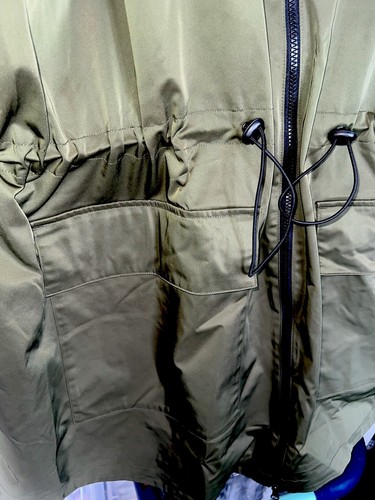Ava & Viv Women’s Olive Green Raincoat Size 4X Water Resistant - Picture 6 of 8