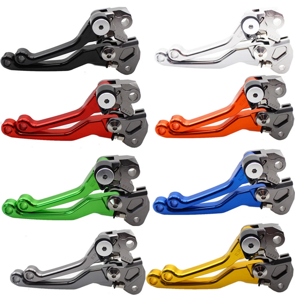 CNC Pivot Brake Clutch Lever For Suzuki RM85/125 DRZ125L Yamaha YZ80/85 Kawasaki - Imagem 2 de 4
