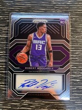 2020-21 Panini Prizm Penmanship Silver Robert Woodard II Rookie Auto RC 1BA