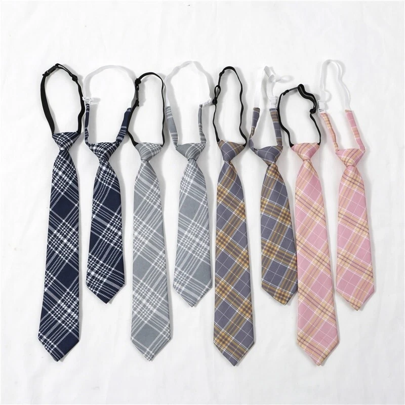 Corbata a Cuadros Japonesa Niñas JK Uniforme Escolar Preppy Accesorio Juegos con disfraces Foto 2 de 4