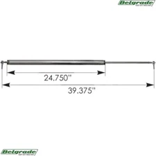 A104601 Hood Strut Replaces Kenworth MSS104600000001 - LH, Non-Locking for T660