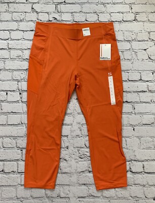 NWT Sports Illustrated Women s XL Orange High-Rise Leggings Athleisure