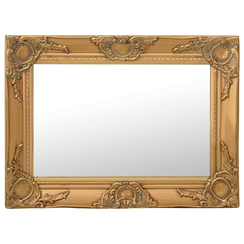 vidaXL Wall Mirror Baroque Style 60x40 cm Gold