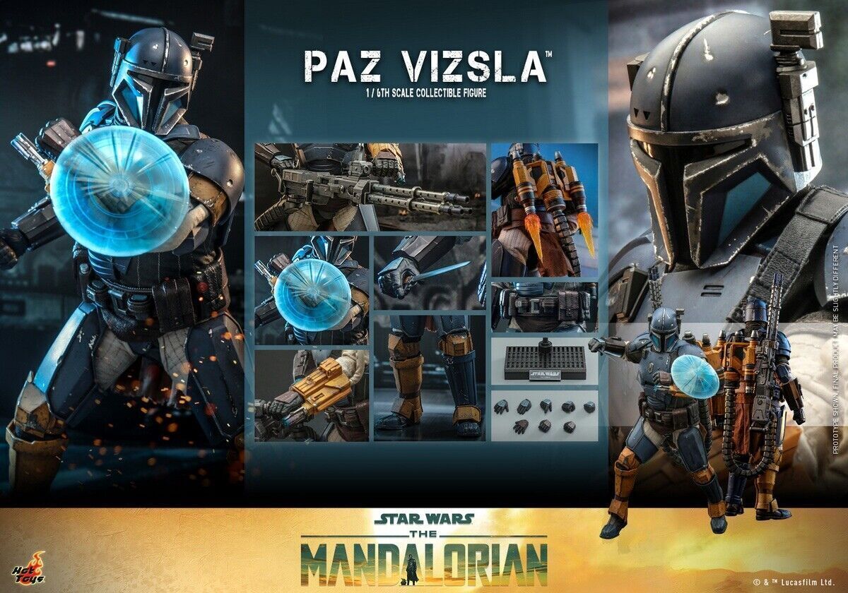 New Hot Toys TMS097 STAR WARS: THE MANDALORIAN 1/6 PAZ VIZSLA