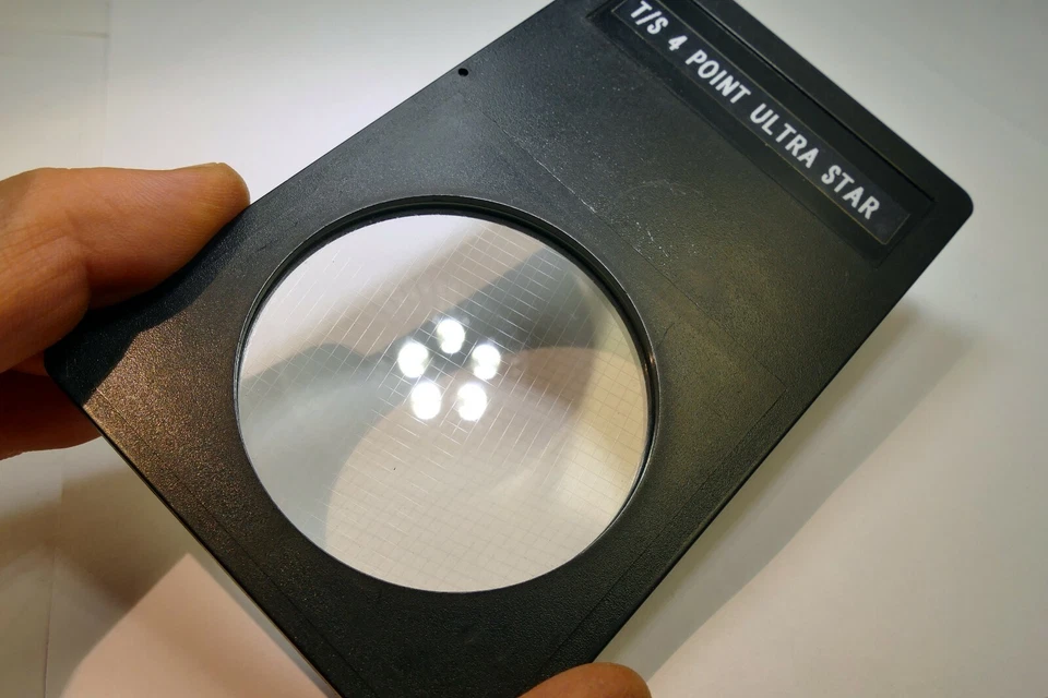 T/S 4-Point Cross Ultra Star CS Lens Filter drop in square 3X3" for Lindahl  - Image 4 of 4