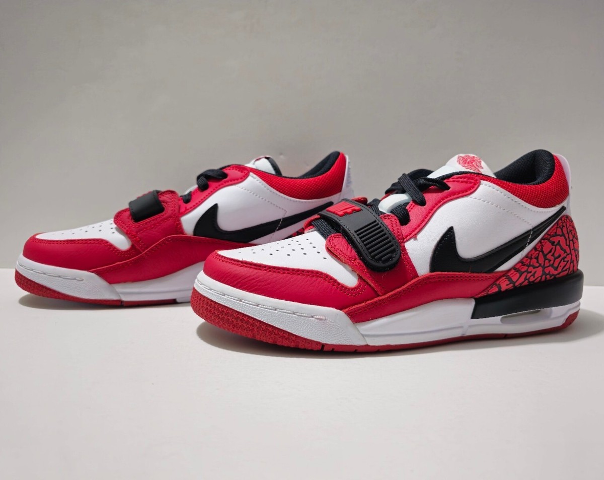 Nike Air Jordan Legacy 312 Low Chicago White Black Red Shoes Sz 7Y
