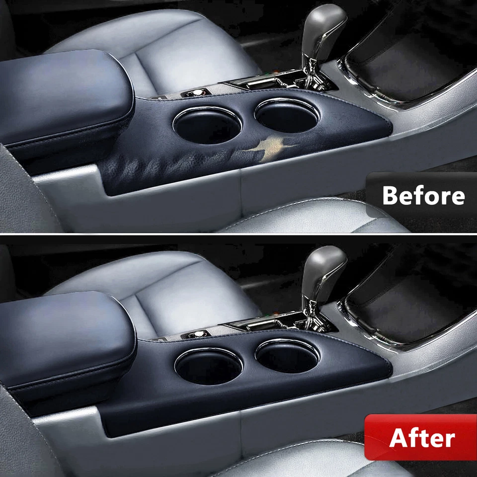 Se adapta a Toyota Avalon 2013-2018 vinilo cuero portavasos panel cubierta borde gris oscuro Foto 3 de 4