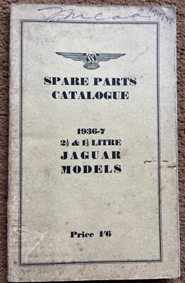 Jaguar SS 2,5 Liter Teile 100 XK 120 140 C D E TT Betriebsanleitung SS100 Ersatzteil
