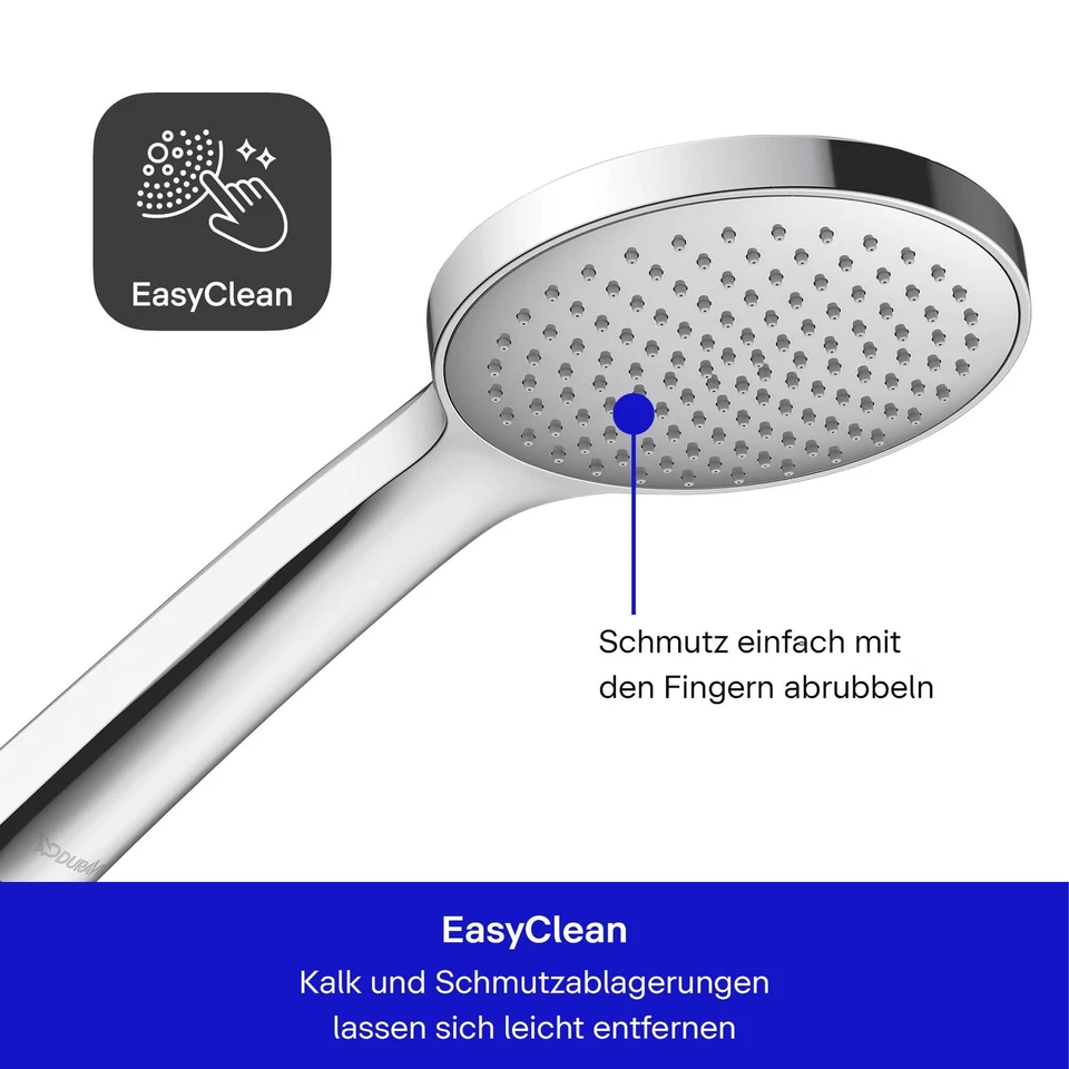 Universal Duschkopf Duschbrause mit Strahlart Rain Handbrause rund Ø 110 mm B... - Bild 2 von 4