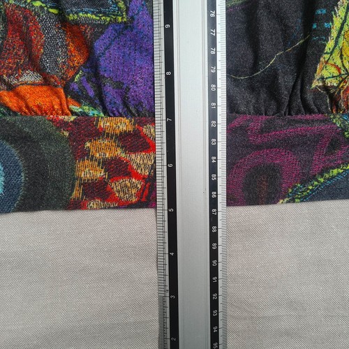 Vestido Desigual para mujer línea A hasta la rodilla talla M manga larga floral mezcla de algodón - Imagen 18 de 20