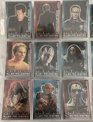 Star Trek Deep Space Nine Allies and Enemies Complete Set! (B1 - B27) - Picture 2 of 7