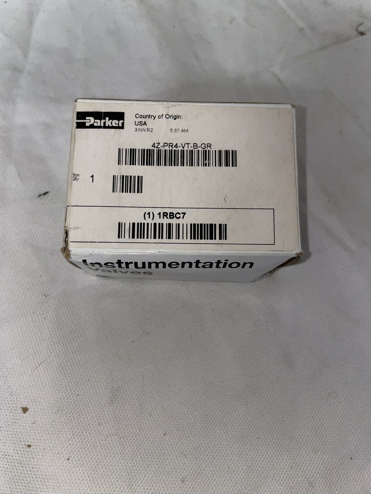 Parker 4Z-PR4-VT-B, Instrumentation Valve