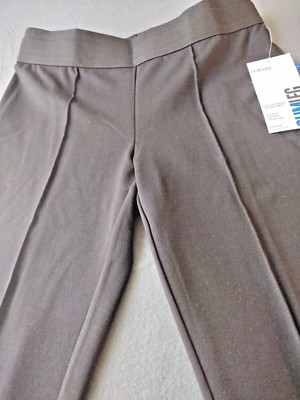 Style & Co Petite Women's Pants/Slacks Stretch Size P/L Ebony Black Slim Leg NEW