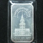 1 oz .999 Fine Silver Bar July 4, 1973 Independence Day / Independence Hall w/ P