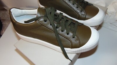 SANTONI SNEAKERS AUTHENTIC LEATHER SIZE 40 650.00 CART. SAN-AA01