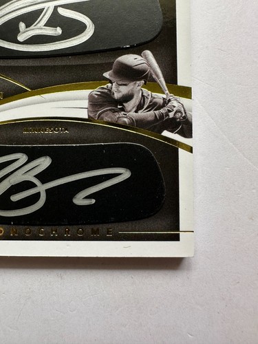 Ryan Jeffers Travis Blankenhorn 2021 Immaculate Dual Eye Black Auto #18/50 Twins - Picture 4 of 6