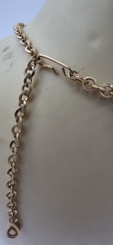 Vintage Emmons Filigree Choker With Dangles Floral Statement Adjustable - Picture 5 of 9